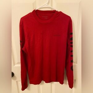 Calvin Klein Jeans Red Long Sleeve Tee